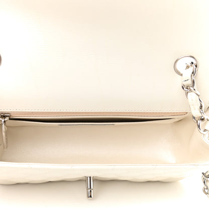 Chanel Calfskin Quilted Mini Rectangular Flap White 5 of 13