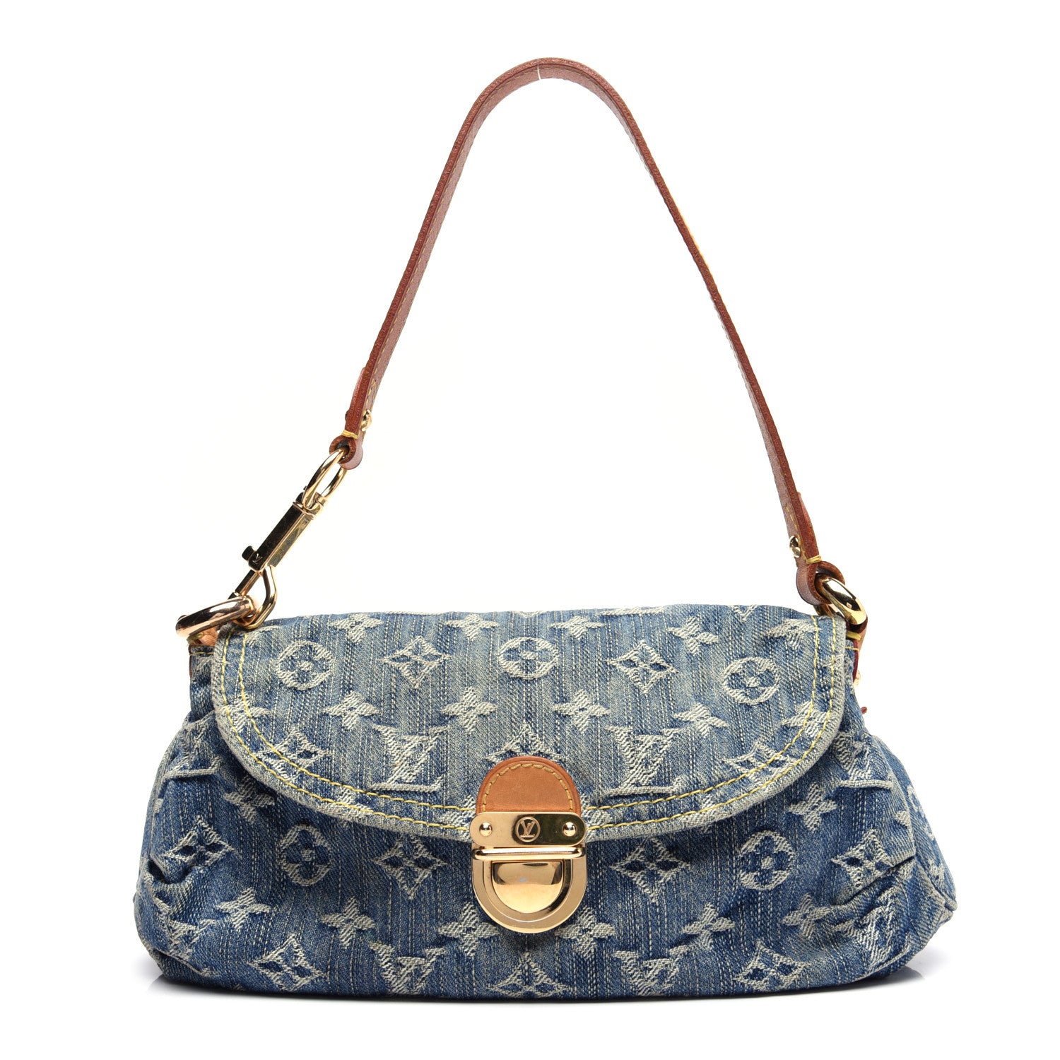 Louis Vuitton Monogram Denim Mini Pleaty Blue 1 of 20