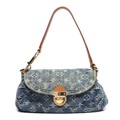 Louis Vuitton Monogram Denim Mini Pleaty Blue 1 of 20