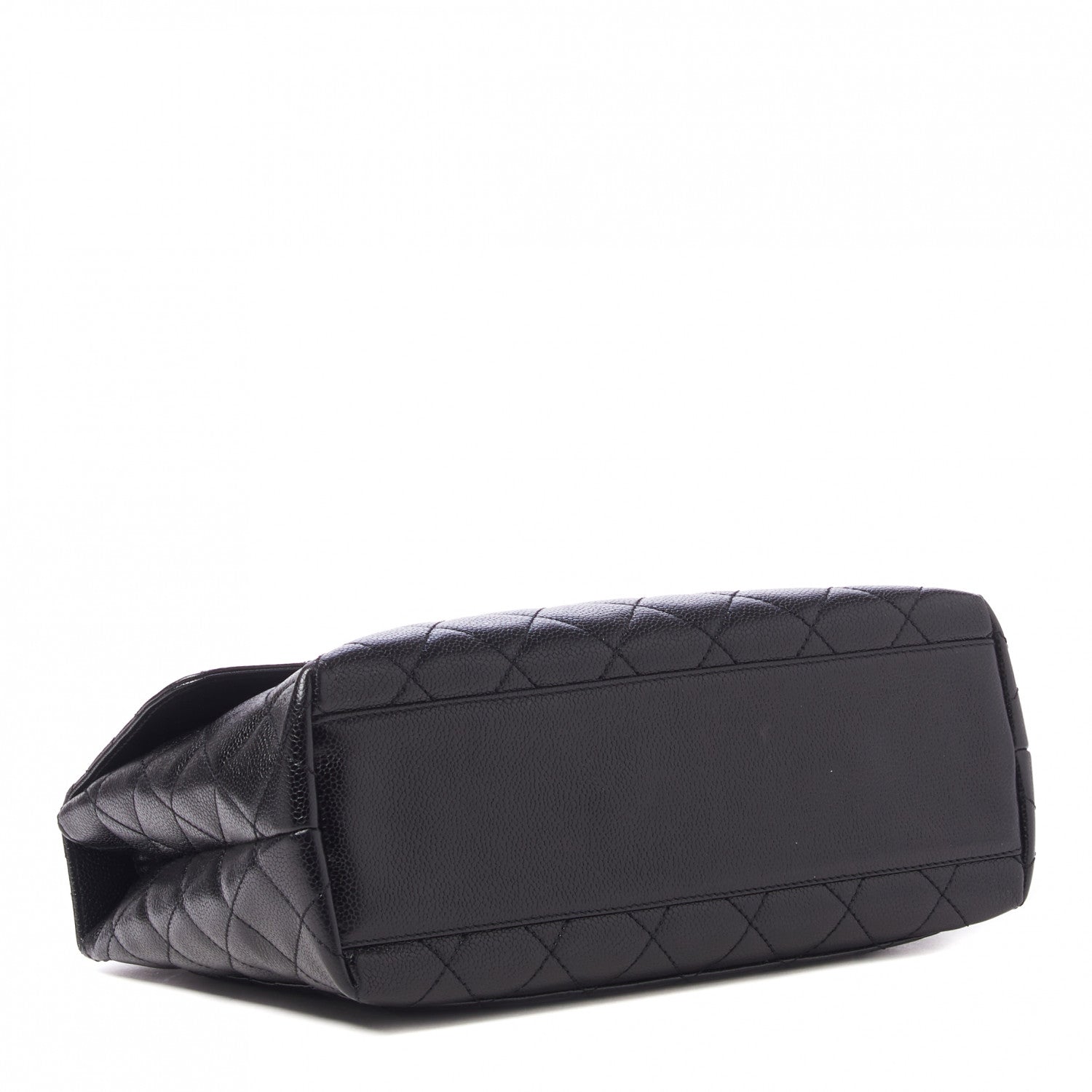 Chanel Caviar Quilted Jumbo Kelly Flap Black 4 of 10