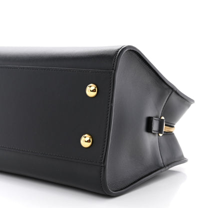 Saint Laurent Calfskin Monogram Baby Cabas Black 10 of 11