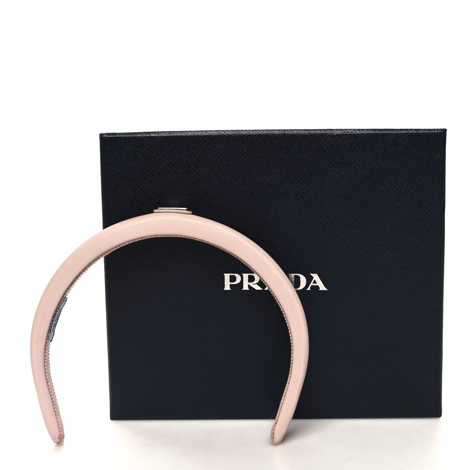 Prada Re-Nylon Triangle Logo Headband Deserto 3 of 5