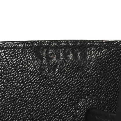 Hermes Epsom Kelly Depeches 25 Pouch Black 7 of 11
