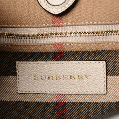 Burberry Grainy Calfskin Small Elmstone Hobo Limestone 9 of 9