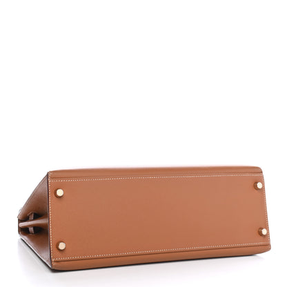 Hermes Epsom Kelly Sellier 32 Gold 3 of 13