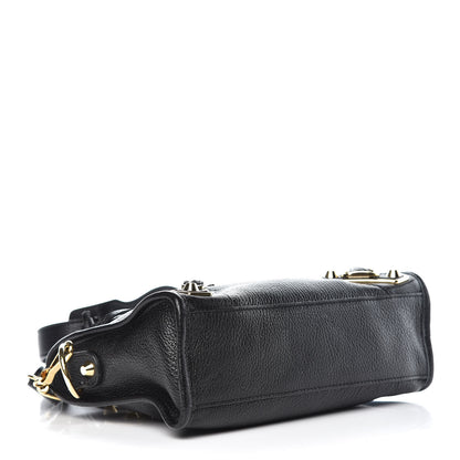 Balenciaga Chevre Gold Metallic Edge Hardware Mini City Black 4 of 7