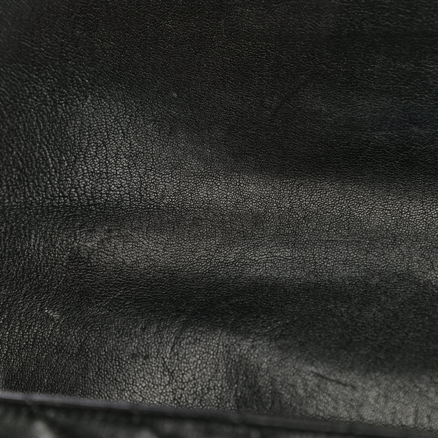 Sheepskin Matelasse Chevron Monogram Medium College Bag Black