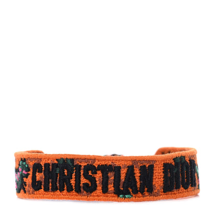 Christian Dior Cotton Woven J'Adior Dragons Friendship Bracelet Orange 1 of 4