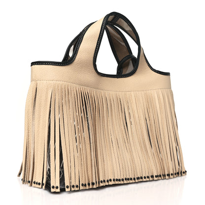 3.1 Phillip Lim X BAILEYS PVC Calfskin Fringe Mini Market Tote Irish Cream 3 of 8