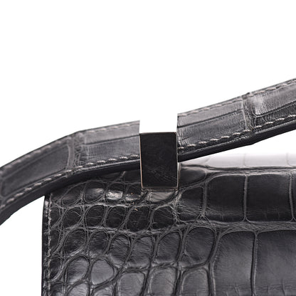 Hermes Matte Alligator Constance 24 Graphite 19 of 24