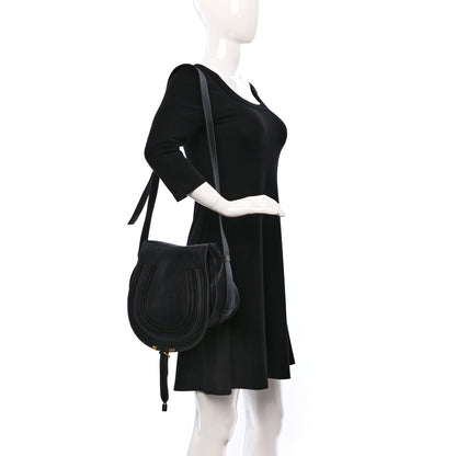 Chloe Calfskin Medium Marcie Round Crossbody Bag Black 2 of 8