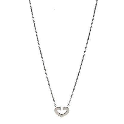 Cartier 18K White Gold Medium Hearts and Symbols Necklace 1 of 6