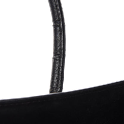 Celine Crocodile Embossed Calfskin Medium Phantom Luggage Black 9 of 15