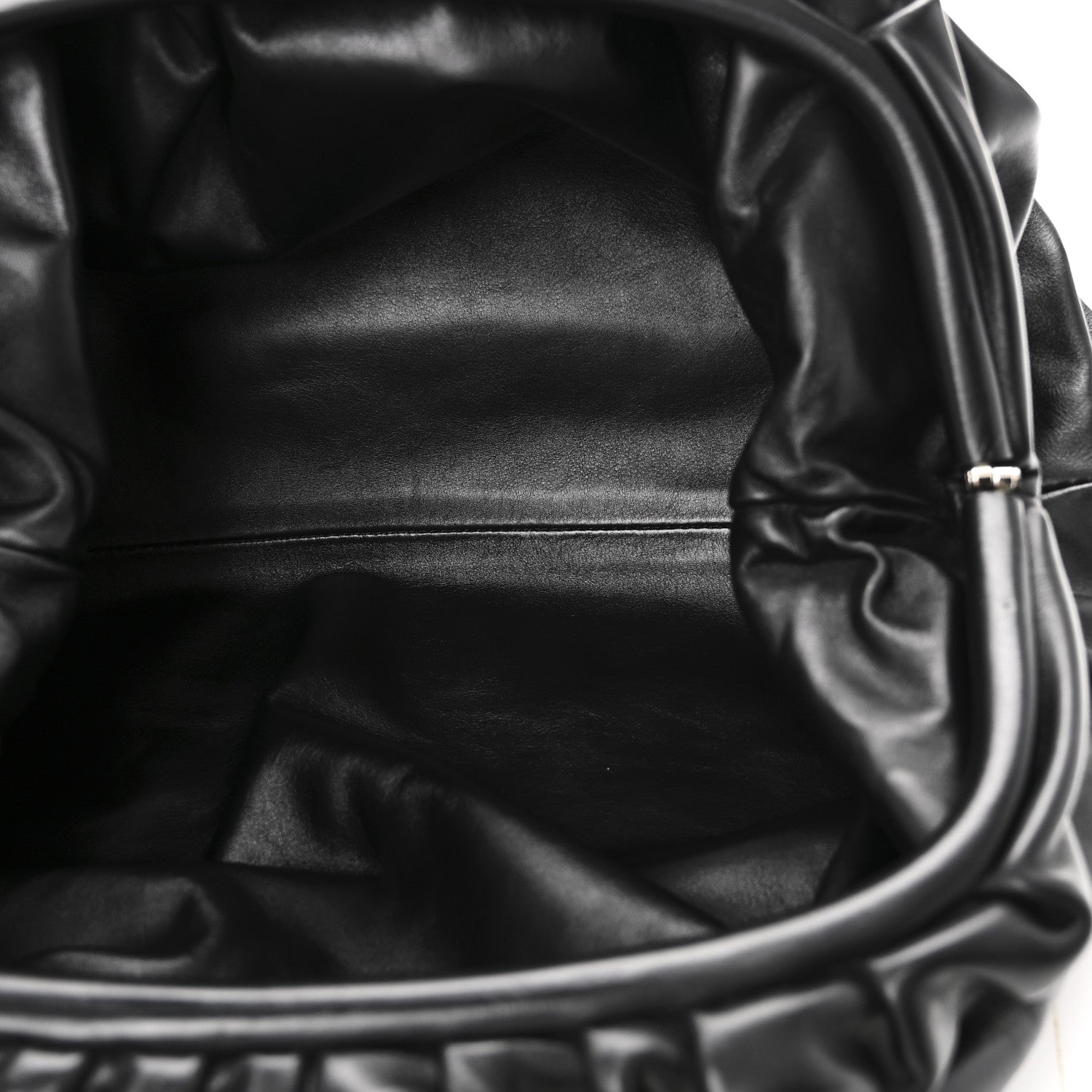 Bottega Veneta Smooth Butter Calf The Pouch Oversized Clutch Black 5 of 9
