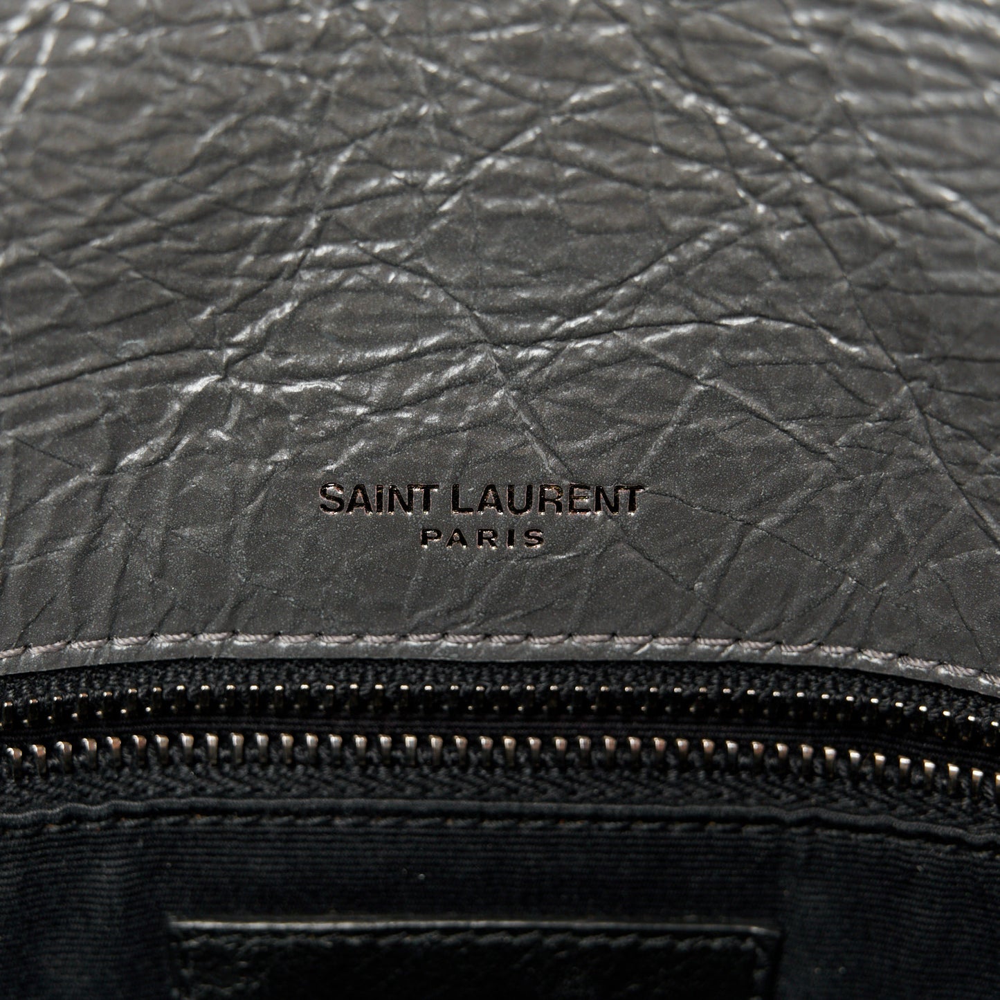 Crinkled Calfskin Matelasse Monogram Medium Niki Chain Satchel Storm