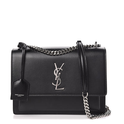 Saint Laurent Calfskin Medium Monogram Sunset Black 1 of 12