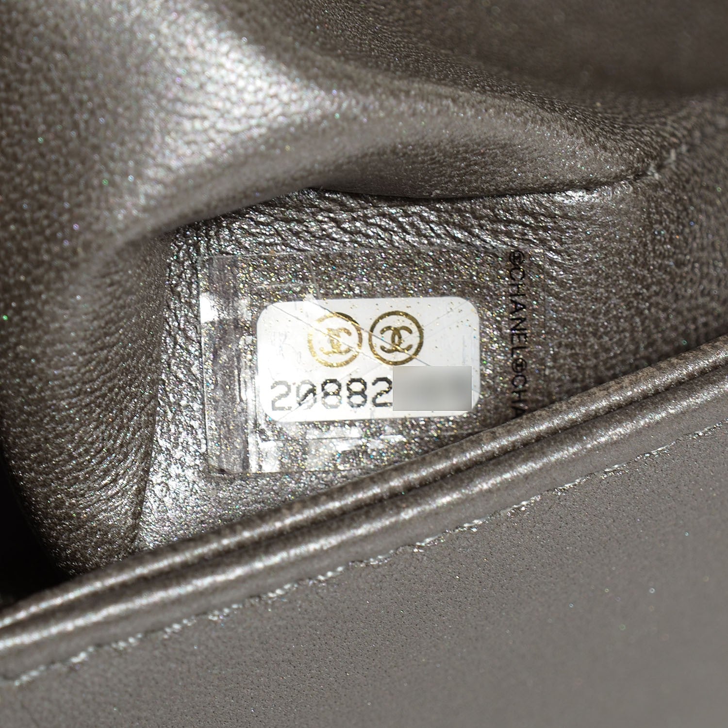 Chanel Galuchat Stingray Small Boy Flap Silver 8 of 8
