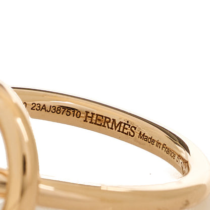 Hermes 18K Rose Gold Diamond PM Echappee Ring 51 5.75 4 of 5