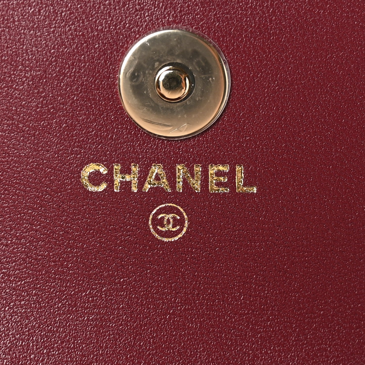 Lambskin Quilted Mini Flap With Chain Burgundy