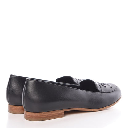 Chanel Lambskin CC Loafers 39.5 Black 4 of 12