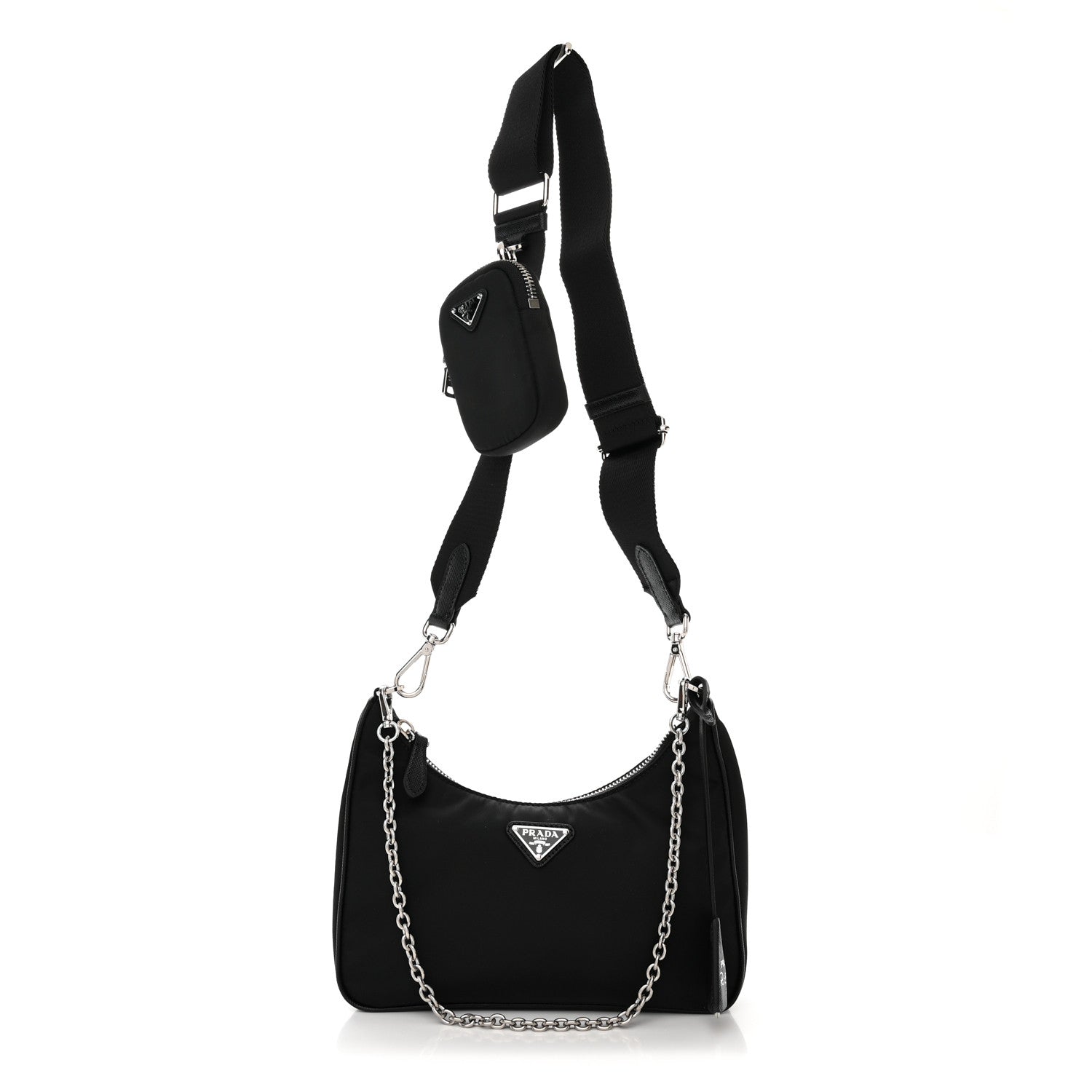 Prada Re-Nylon Saffiano Re-Edition 2005 Shoulder Bag Black 1 of 11