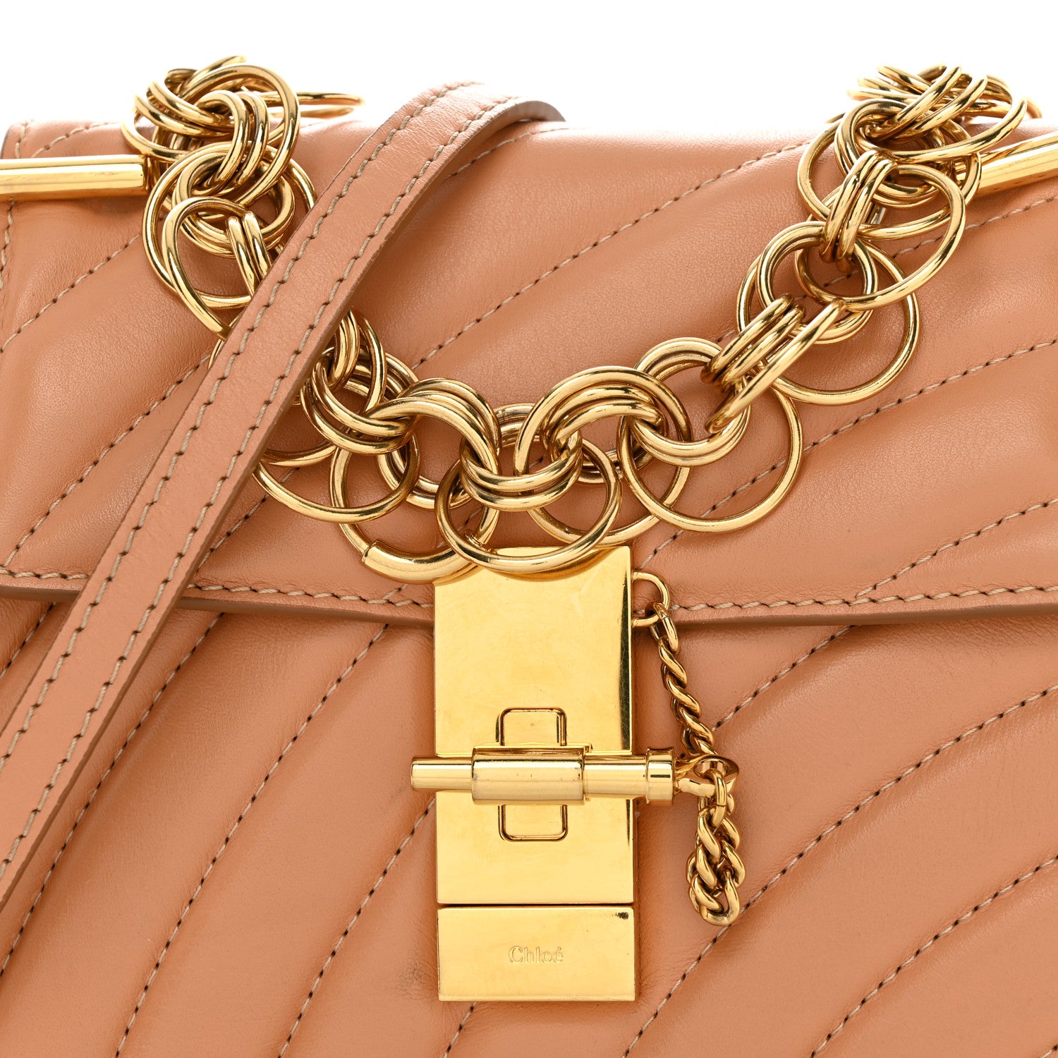 Chloe Calfskin Quilted Mini Drew Bijou Shoulder Bag Blushy Pink 9 of 12