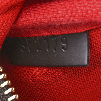 Louis Vuitton Damier Ebene 2019 Christmas Animation Mini Pochette Accessories Red 6 of 11