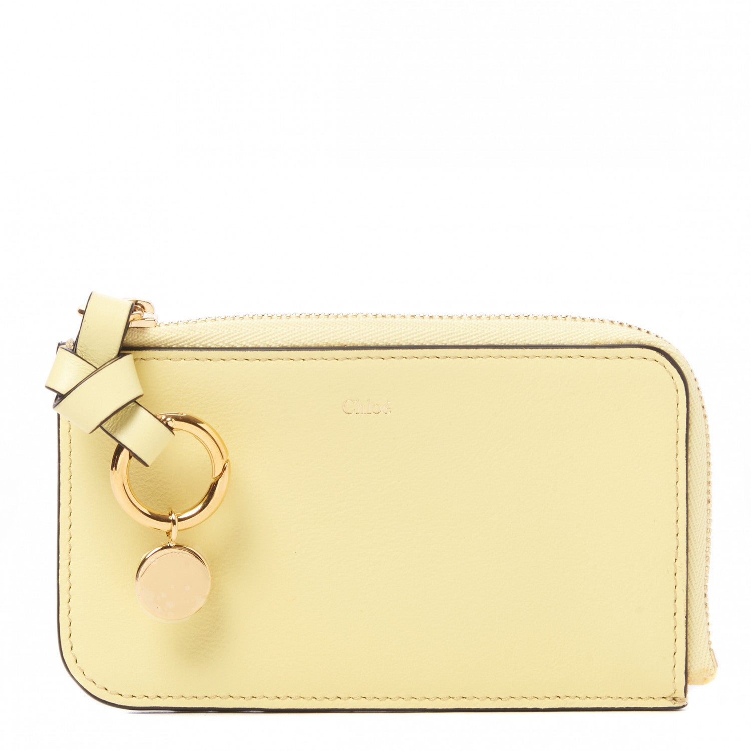 Chloe Calfskin Alphabet Purse Wallet Lemonade 1 of 8