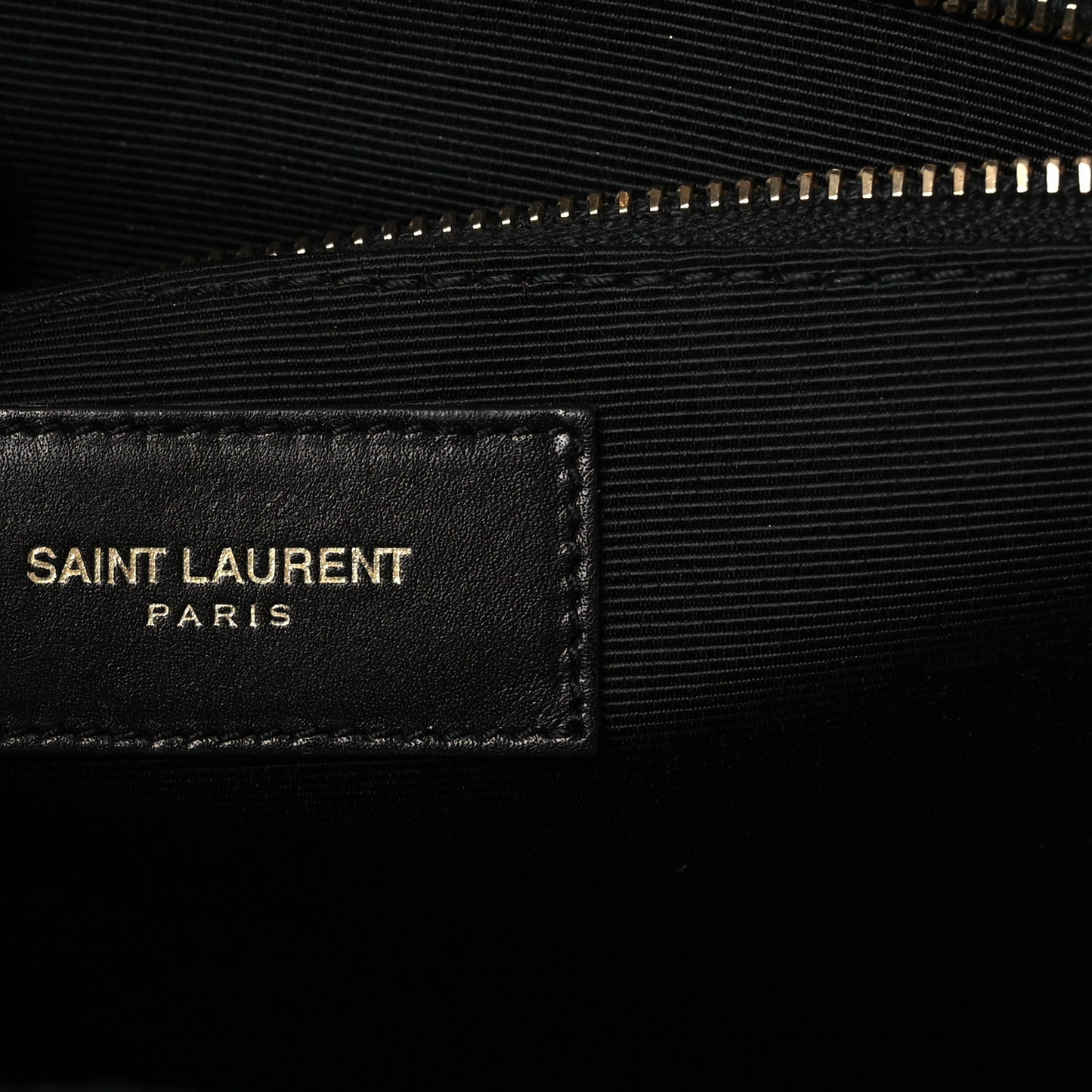 Smooth Calfskin Matelasse Chevron Large Monogram Satchel Black