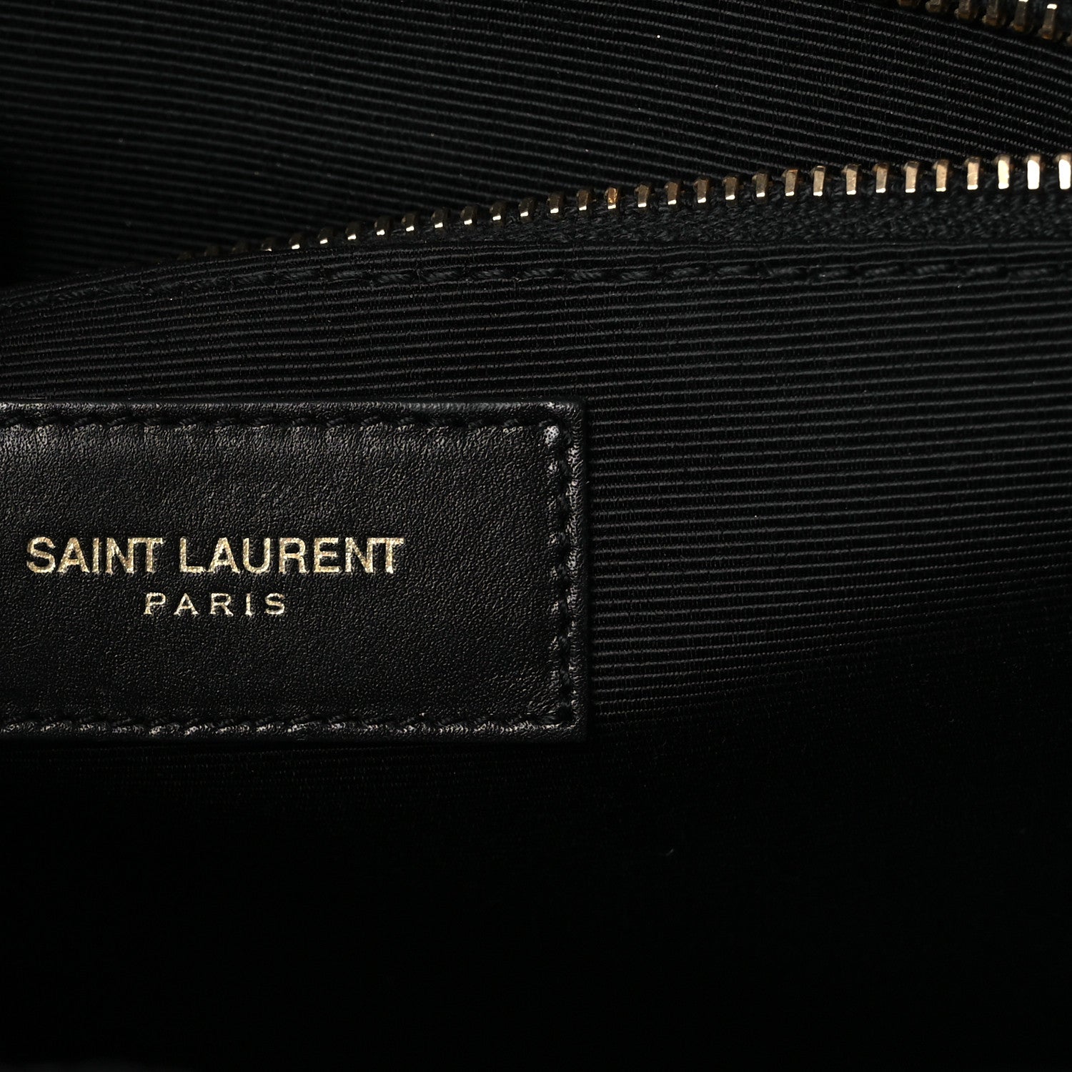 Saint Laurent Smooth Calfskin Matelasse Chevron Large Monogram Satchel Black 11 of 23