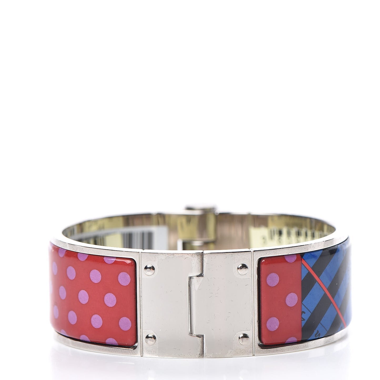 Enamel Printed Wide Charniere Astrologie A Pois Hinged Bracelet S Surnaturel