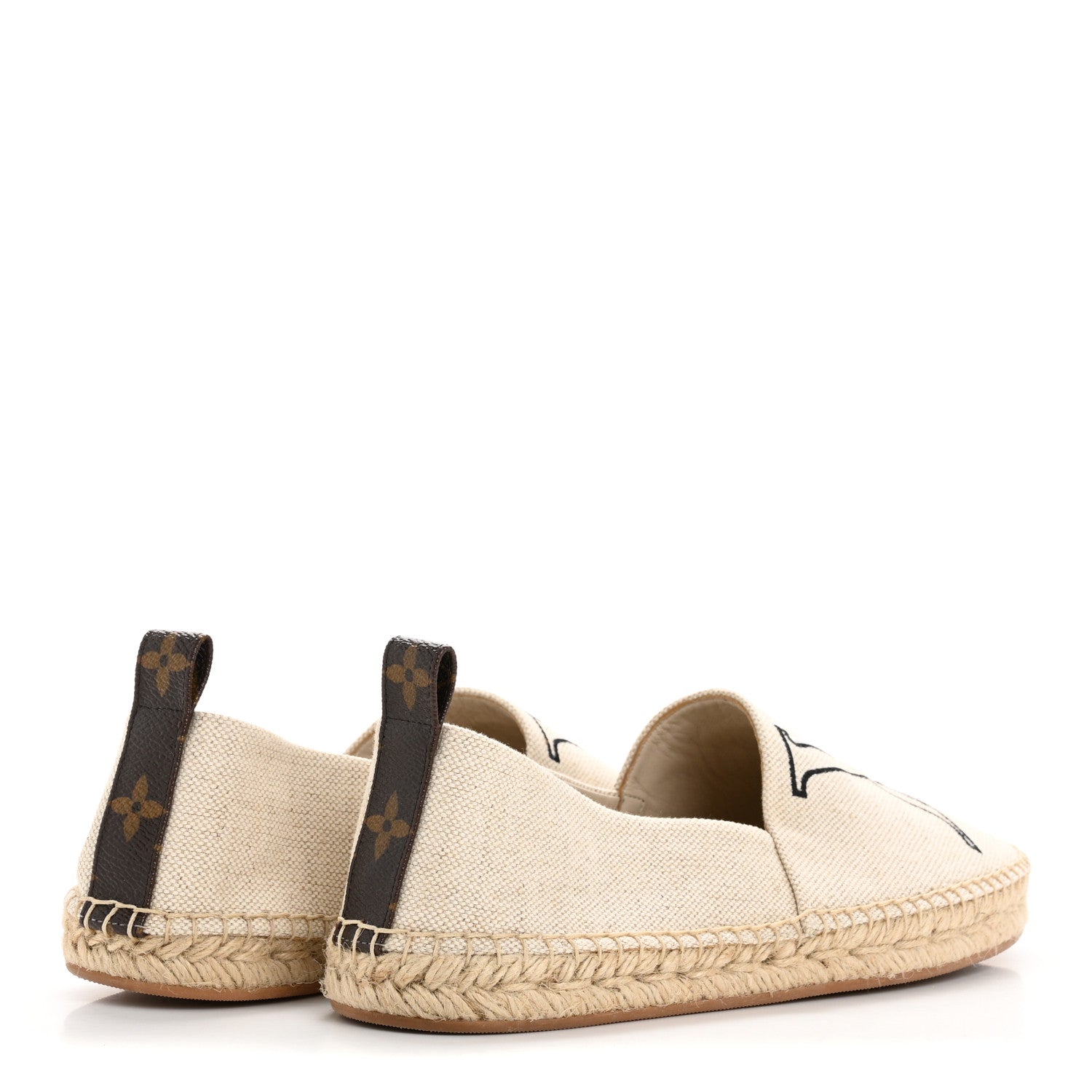 Louis Vuitton Canvas Seashore Espadrille Flats 39 Ecru 5 of 9