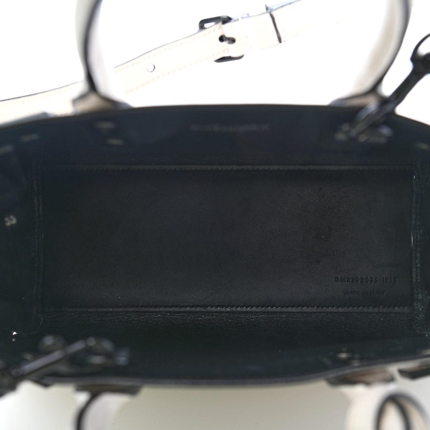 Grained Calfskin Nano Sac De Jour Porcellana Black