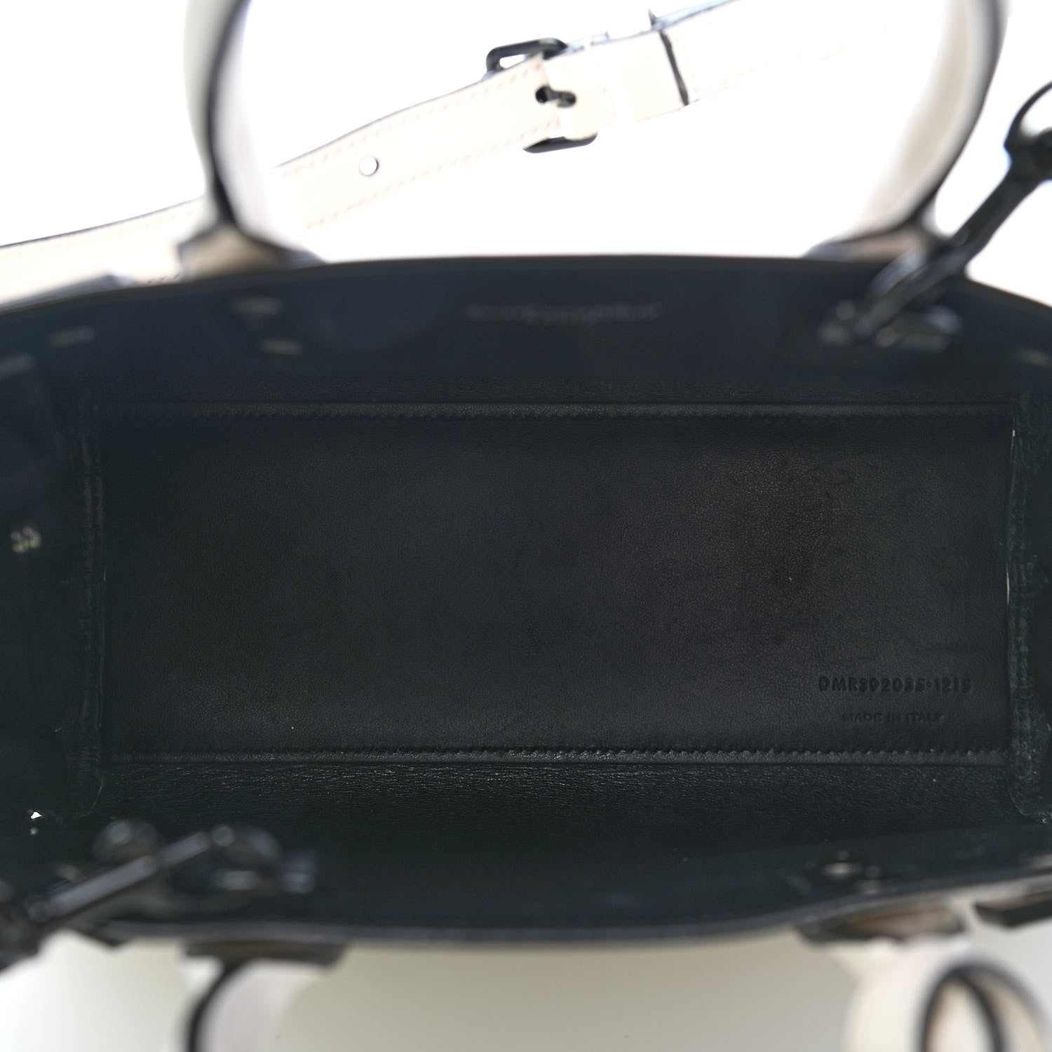 Saint Laurent Grained Calfskin Nano Sac De Jour Porcellana Black 5 of 9