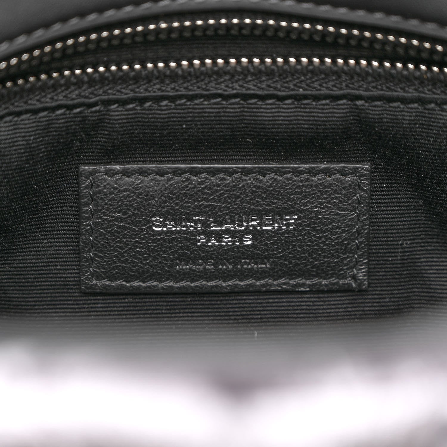 Saint Laurent Crushed Velvet Quilted Small Loulou Puffer Monogram Chain Satchel Iron Grey 6 of 11