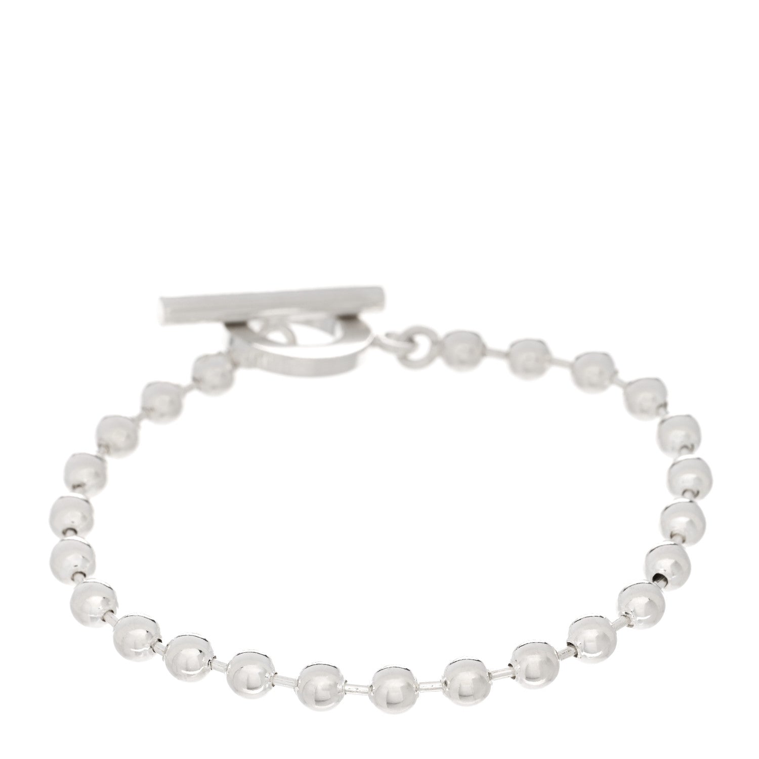 Gucci Sterling Silver Boule Bead Toggle Bracelet 2 of 3