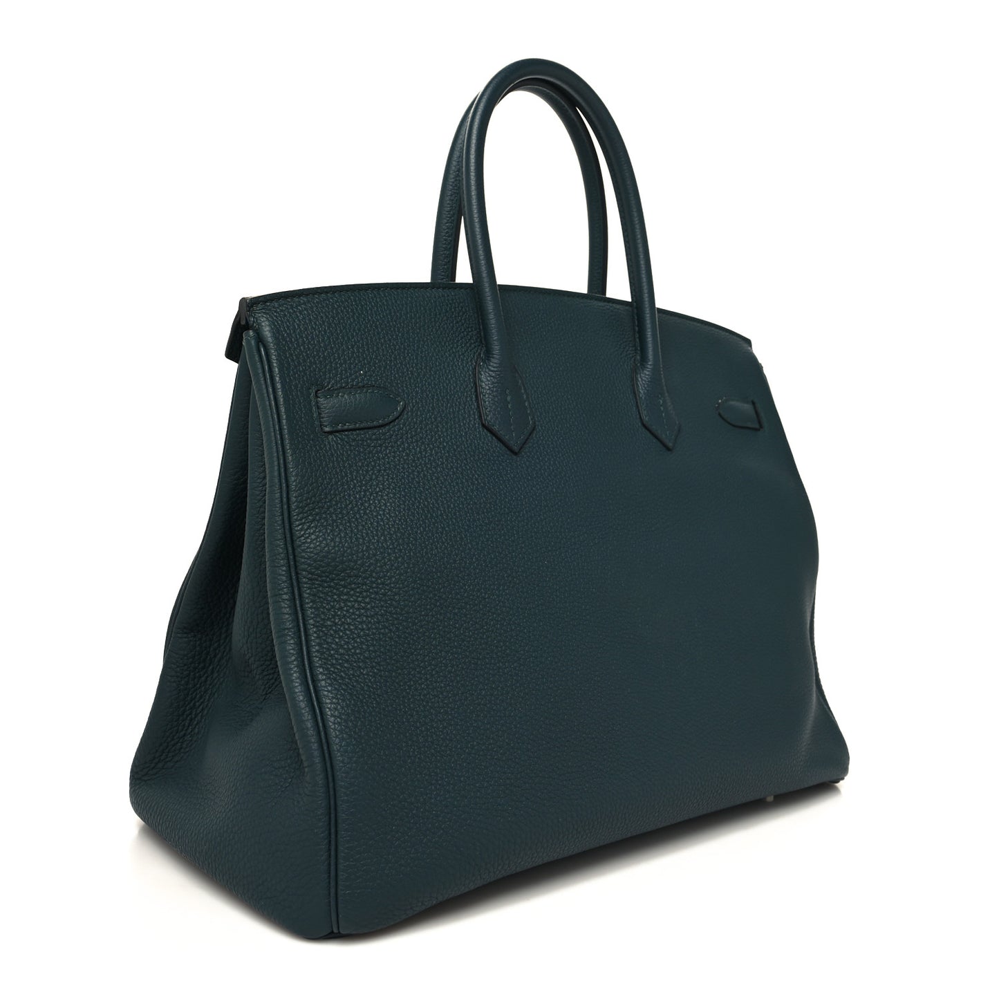 Togo Swift Officier Birkin 35 Vert Cypress Bleu Zellige