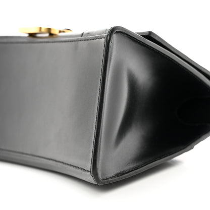 Balenciaga Shiny Box Calfskin Small Hourglass Top Handle Bag Black 9 of 9