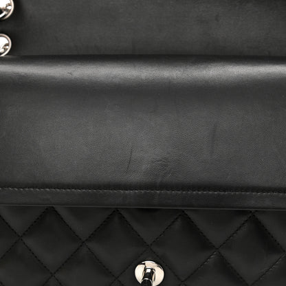 Chanel Lambskin Quilted Jumbo Double Flap Black 6 of 15