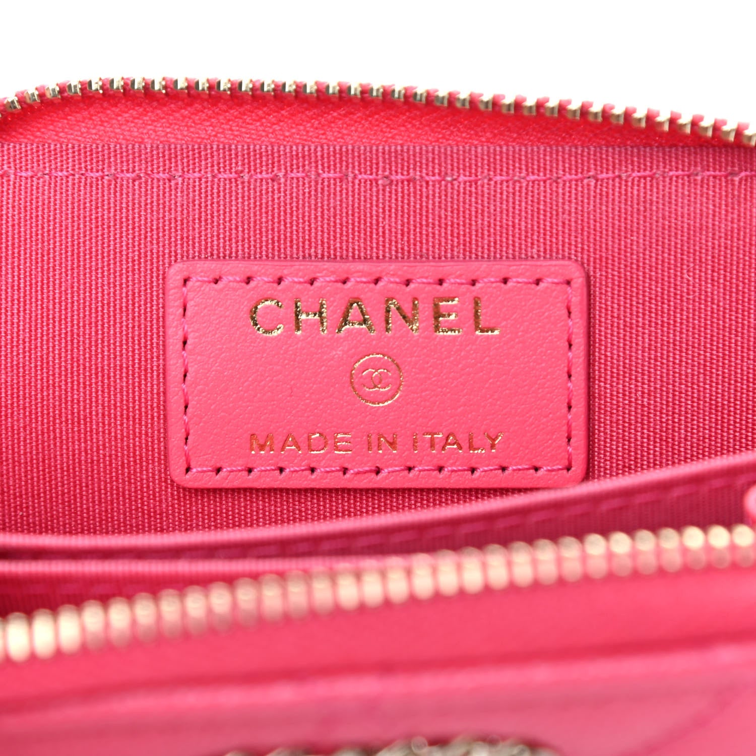 Chanel Caviar Quilted French New Wave Zip Coin Purse Pink 6 of 7