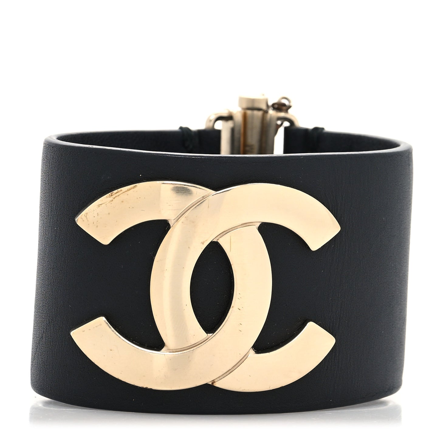 Calfskin CC Wide Cuff M Black