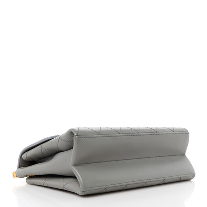 Chanel Lambskin Quilted Small Coco Lux Flap Grey 4 of 12