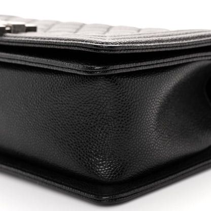 Chanel Caviar Quilted Medium Boy Flap Black 10 of 11