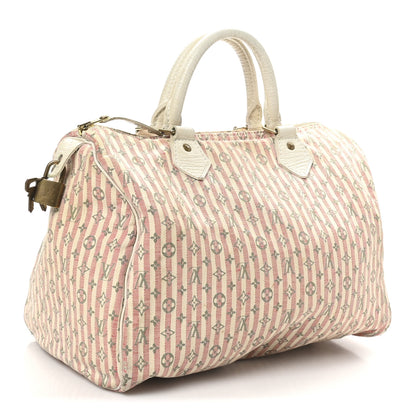 Louis Vuitton Mini Lin Croisette Speedy 30 Rouge 3 of 14