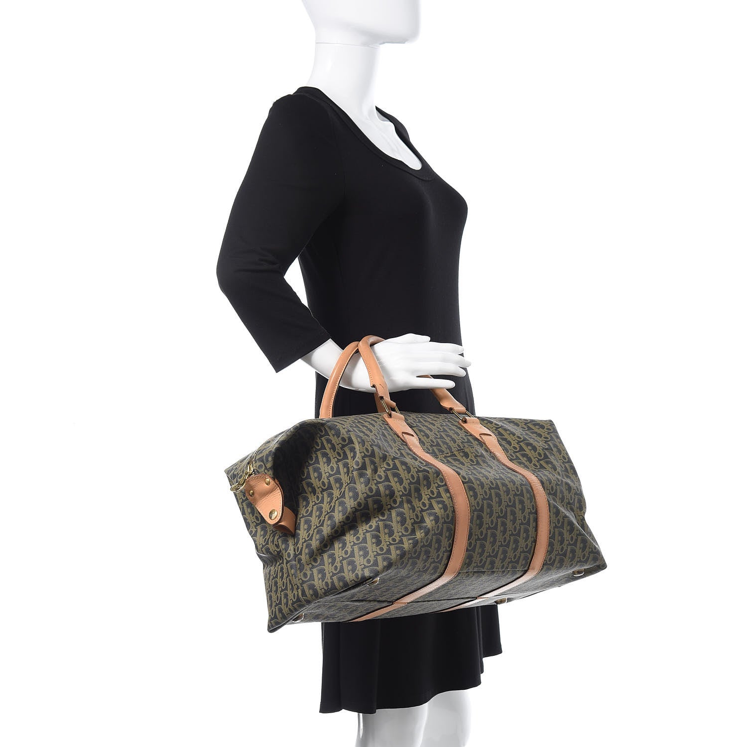 Christian Dior Monogram Duffle Green 2 of 16