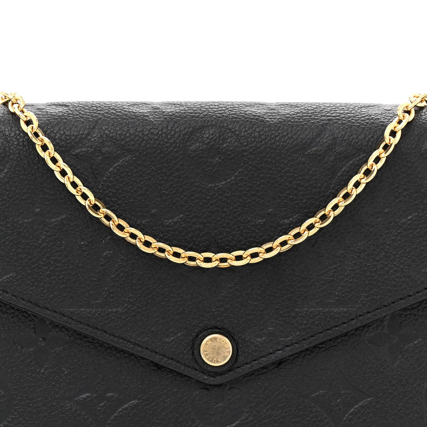Empreinte Pochette Felicie Chain Wallet Black