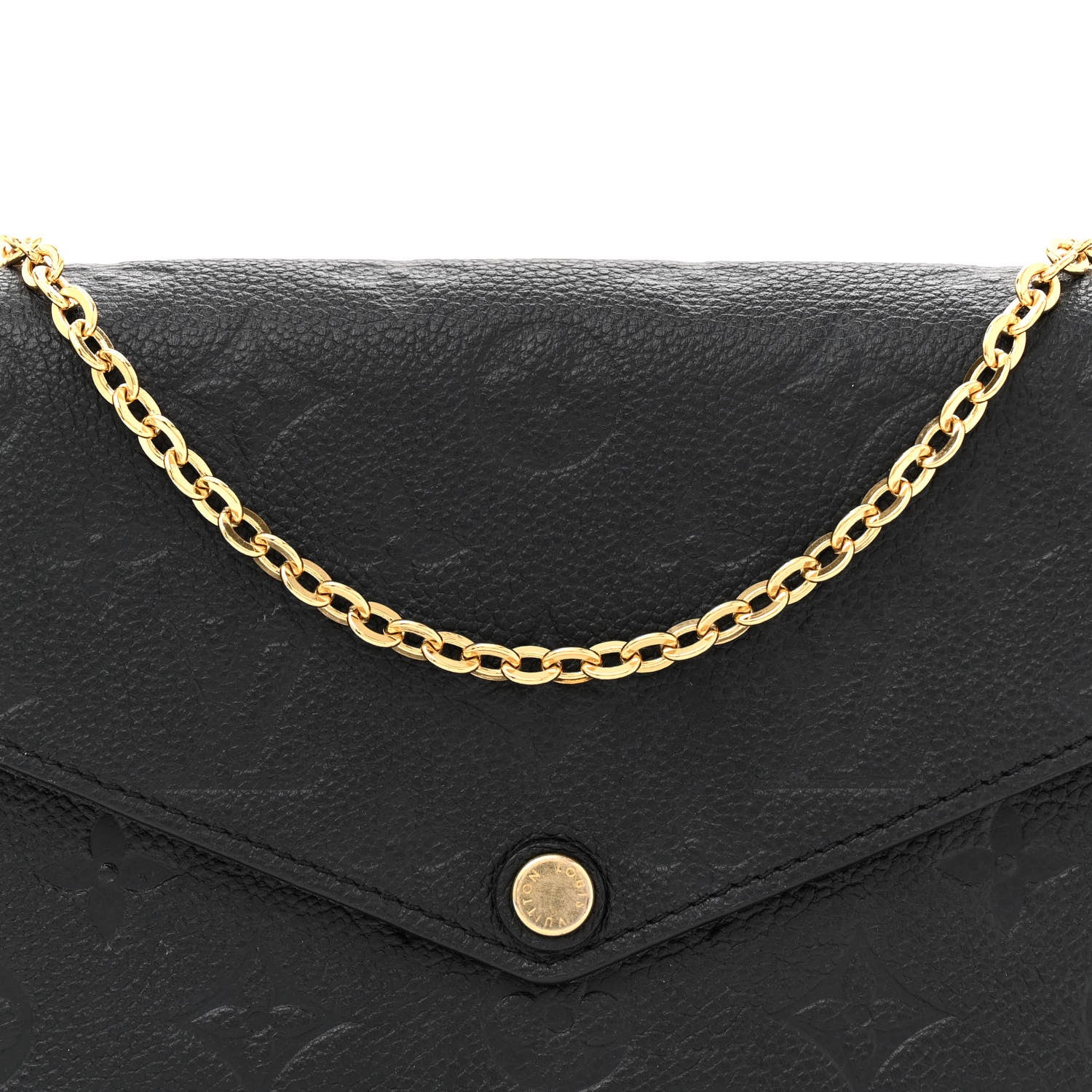 Louis Vuitton Empreinte Pochette Felicie Chain Wallet Black 9 of 13