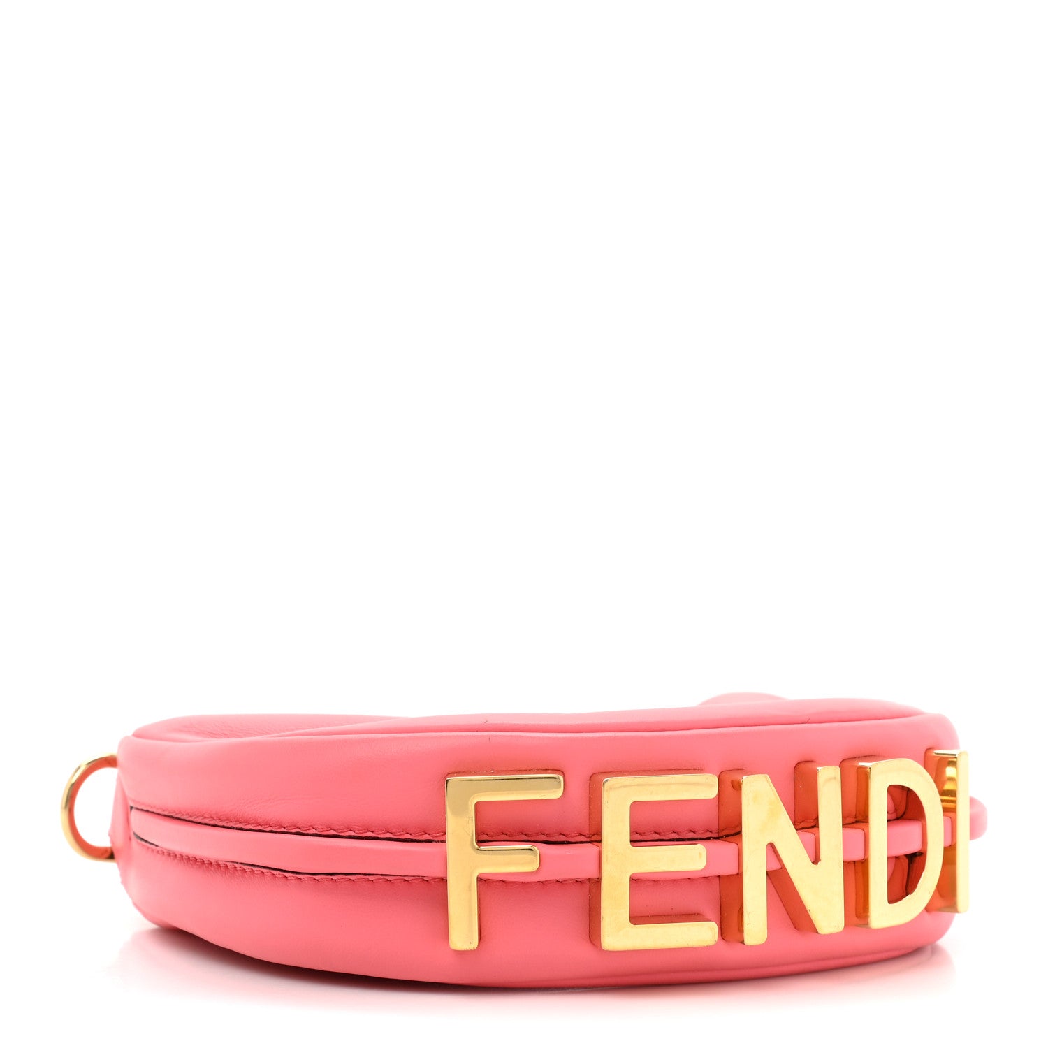 Fendi Vitello Grace New Matte Nano Fendigraphy Hobo Charm Pink Dalia 3 of 10