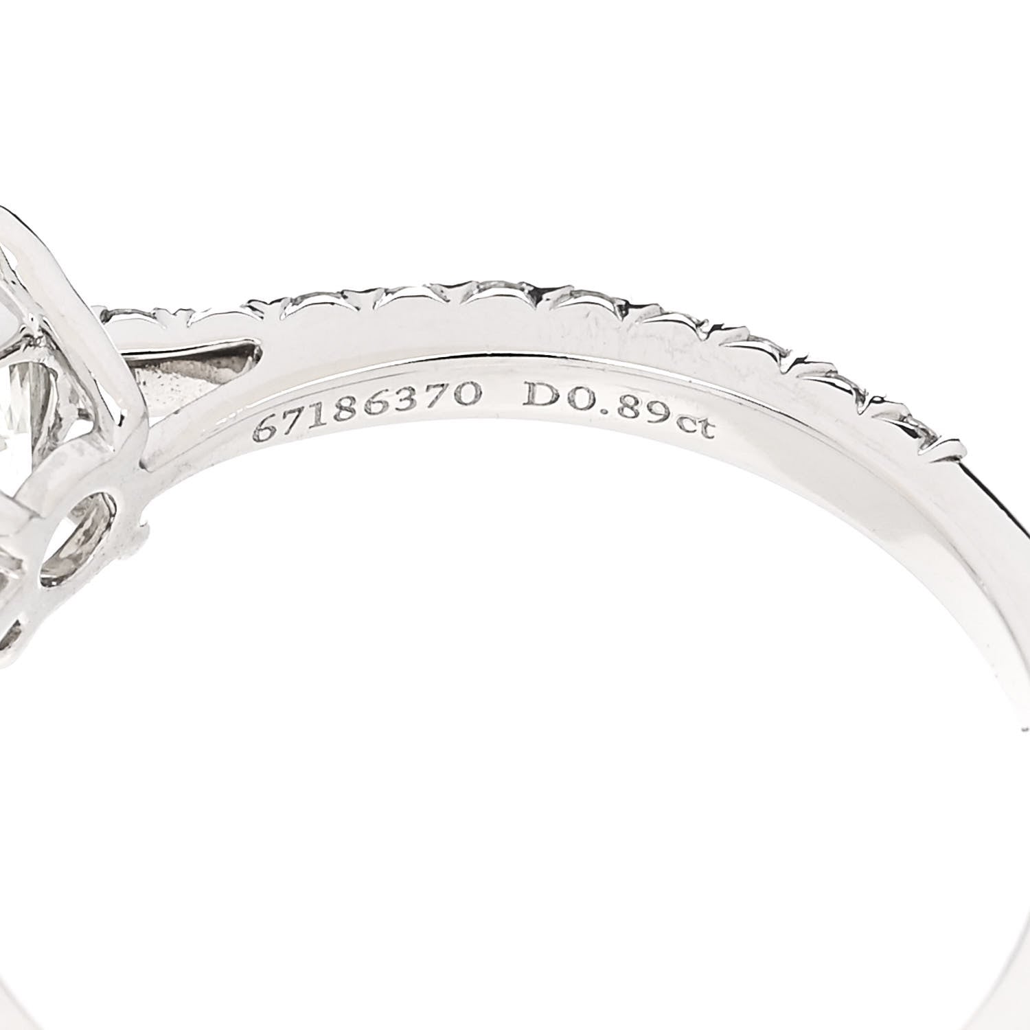 Tiffany Platinum Diamond .89ct Novo Round Engagement Ring 52 6 6 of 7