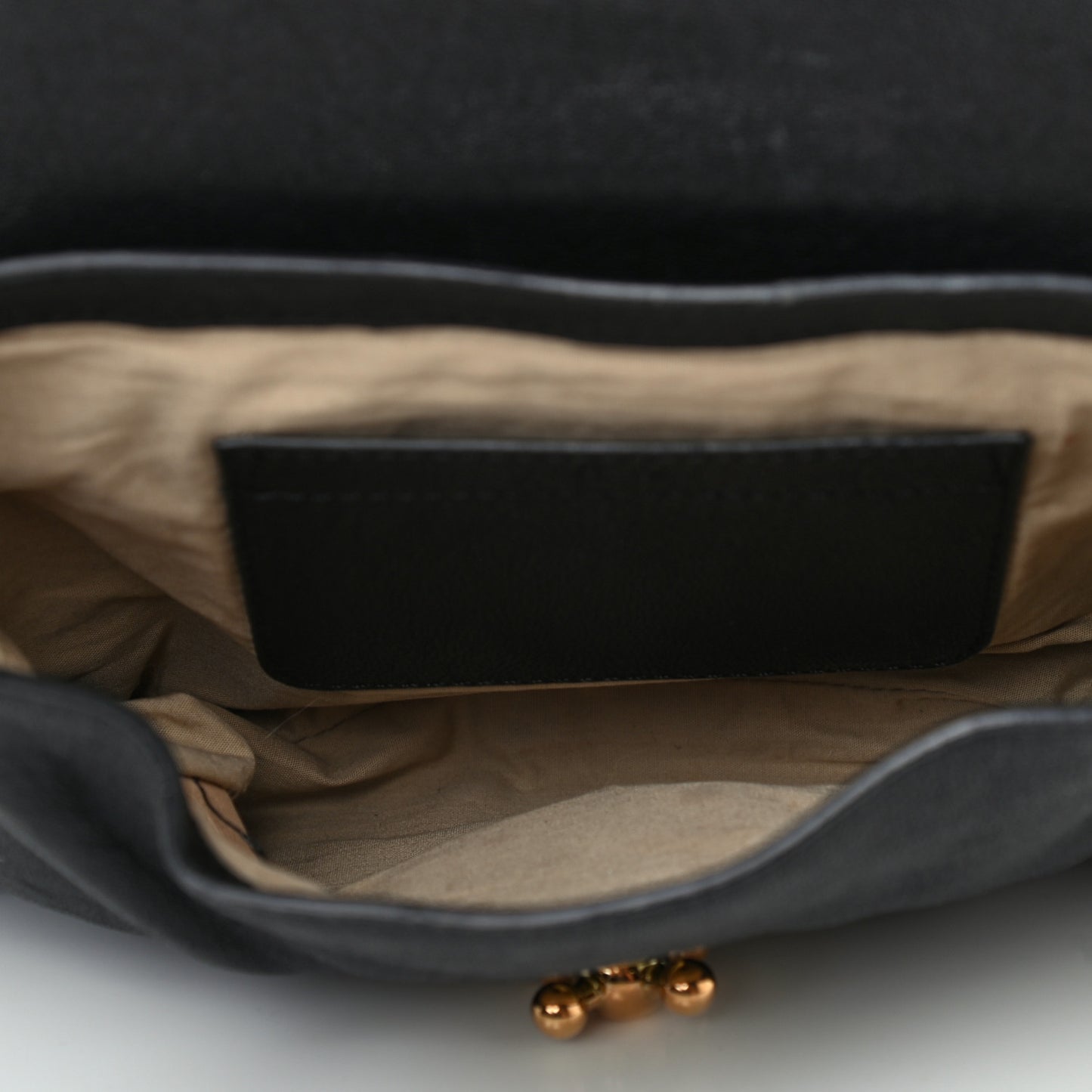 Goatskin Medium Elsie Shoulder Bag Black